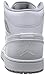 Nike Men's Air Jordan 1 Mid White/White/Wolf Grey Basketball Shoe - 9.5 D(M) US