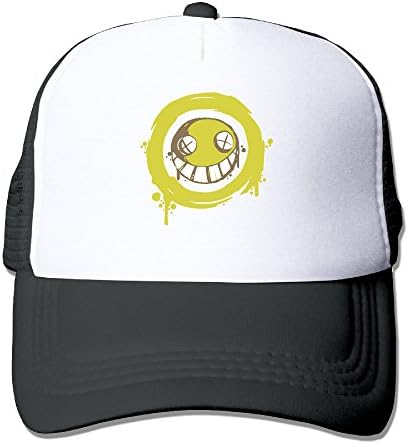 Overwatch Junkrat Smiley Hat Two Tone Trucker Fashionable Black One Size For Adult