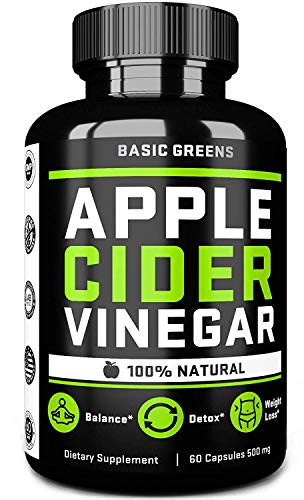 image for Apple Cider Vinegar Capsules - ACV Capsules With Cayenne Pepper For Fa