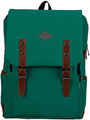 Catkit Casual Korea Preppy Style Canvas Handbag Travel Shoulder Bag Laptop Backpack Green