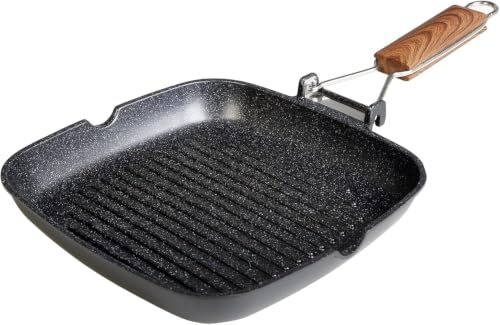 WECOOK! Ecochef Grill Pan, Quantanium Non-Stick, Induction, 24 x 24 cm