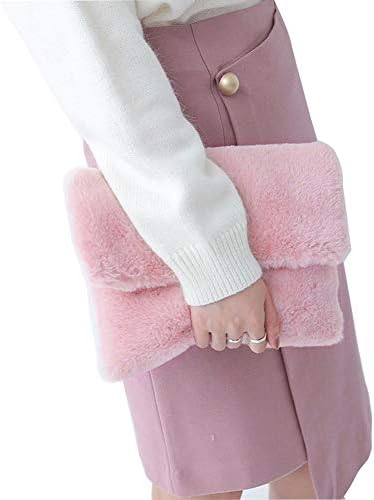 Women Purses and Handbags Faux Fur Envelope Evening Clutch bags