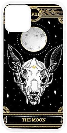 Shockproof TPU Case for iPhone 11 Pro Max-6.5 Inch, Marigold Tarot The Moon Designed for iPhone 11 Pro Max Case - Durable Full Protective Scratch-Resistant Drop-Proof Cover Case