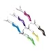 Mokale 6 Pcs Transparent Salon Croc Clips Hair Styling Clips-Sectioning Plastic Alligator Hair Clip DIY Accessories Hairpins-hairgrip for Women and Girls