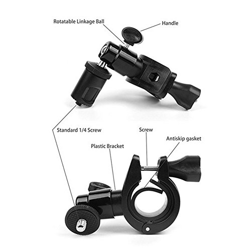 Hooshion Bike Mount Bicycle Gear Bracket Clamp Holder for DJI OSMO/DJI OSMO+/DJI OSMO Mobile - Thumbnail 5