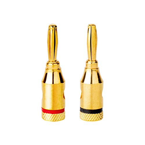 MIUONO 10 Pairs Banana Plugs Open Screw Type for Speaker Wire, Home