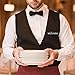 LED Name Tag, MECO Name Badge Rechargeable Pin Magenta Price Tag Reusable Business Card Screen with 4411 Pixels Programming Scrolling for Restaurant Shop Party Bar Exhibition(Windows Only) - White