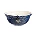 Mason Cash Varsity Ceramic Mixing Bowl, 2-Quarts, Navy Blue, Cream