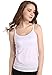Vislivin Women's Basic Solid Camisole Adjustable Spaghetti Strap Tank Top Black/White/Black/Gray M