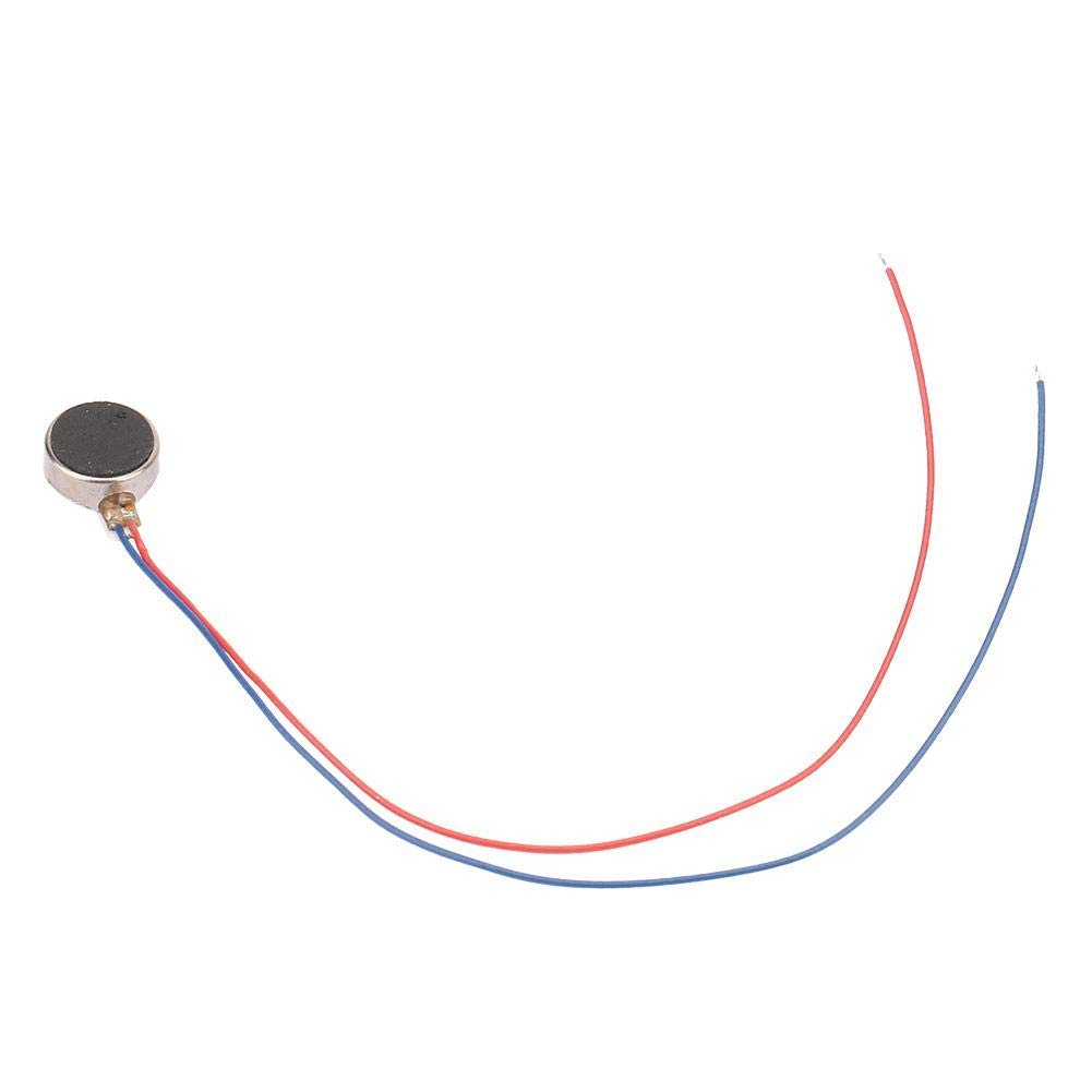 Garosa Flat Vibrating Micro Motor DC 3V 0.02W 0.08A Brush Coin Vibrating Motor Adhesive 8x3.4mm for Small Electronics Projects and DIY Applications