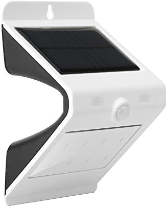 Solar Powered Lights for Outdoor Safety and Security with Intelligent Motion Detector for porches, patios, garages. Bright direct lighting with ambient dusk till dawn constant lighting.