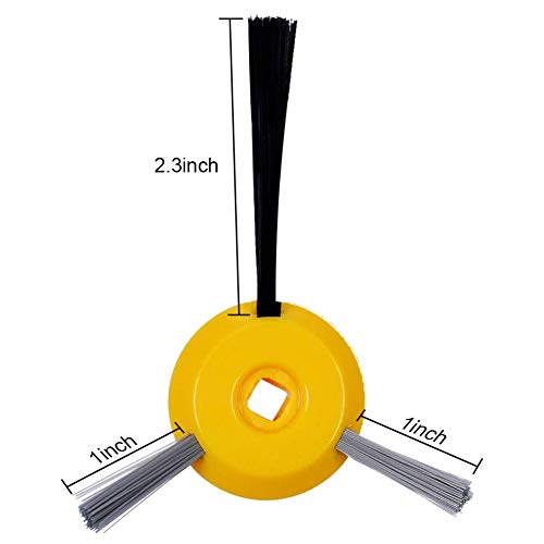 Vacuum Cleaner Filter Side Brush Replacement Accessories Replenishment Kit Compatible with Shark ION Robot RV700 RV720 RV750 RV750C RV755 (4 Filters +6 Side Brushes) - Thumbnail 5