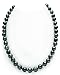 The Pearl Source 14K Gold Baroque Genuine Black Tahitian South Sea Cultured Pearl Necklace in 17