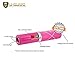 Lipstick Taser Pepper Spray Keychain Self Defense Kit For Women. Personal Protection Non Lethal Stun Gun Flashlight Combo With Police Grade OC, CS & UV Dye Tear Gas. Tazer Color ( PINK )