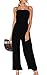 ECOWISH Womens Jumpsuits Black