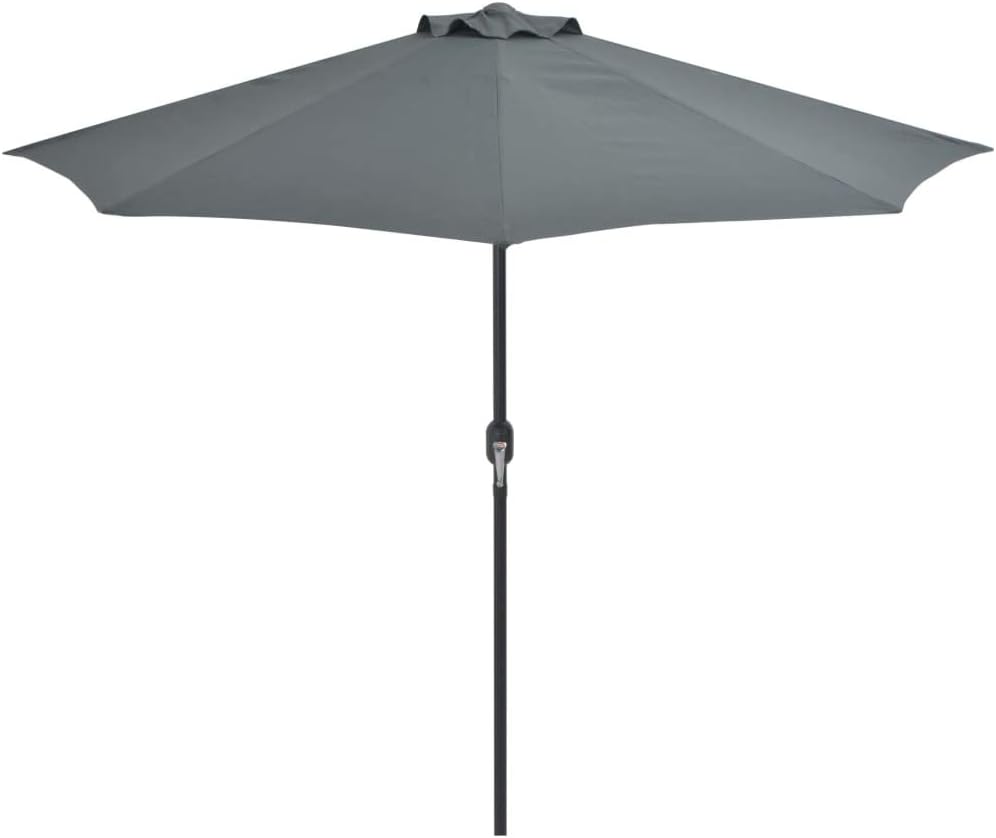grey half parasol