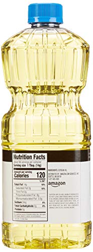 AMAZON BRAND – HAPPY BELLY SOYBEAN VEGETABLE OIL, 48 FL OZ (PACK OF 1)