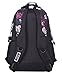JiaYou Kid Child Girl Flower Printed Backpack School Bag(Black,Large)