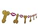 Yosmi Same Pines Forever Banner&Penis Lip Banner For Girly night Hen night Hen party Bridal Bachelorette/Bachelor Party Decorations(Gold Glitter Rose Red)