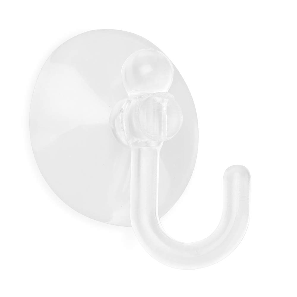 NANDEYIBI Suction Sucker Window Hooks Clear Plastic Hook 25MM (Pack of 10