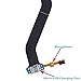 OmniRepairs USB Charging Dock Port Flex Cable with Microphone and Menu Key Ribbon Assembly Replacement for Samsung Galaxy Tab 4 Model T530, T531, T535 (10.1 inch) with Repair Toolkit