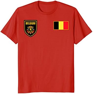 Mens Belgium Football Soccer T-Shirt Medium Red