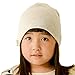 CHARM Baby Organic Beanie Boys - Slouchy Cotton Kids Warm Knit Hat Girls Cream