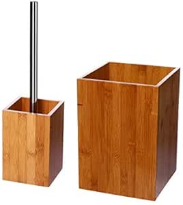 Juego de accesorios de baño bambú: Amazon.es: Hogar