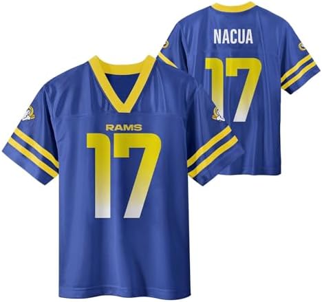 erima 80’s ナンバリング・ユニフォームLアメリカ製　希少ブラジル Amazon.com: Puka Nacua Los Angeles Rams Cream #17 NFL Kids Youth 4