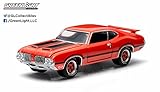 1972 Oldsmobile Cutlass 442 (Flame Orange) GL Muscle Series 11 Greenlight Collectibles 1:64 Scale 2015 Die-Cast Vehicle & Trading Card