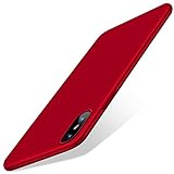 iPhone X Case, TORRAS Slim Fit Shell Flexible Soft TPU Gel Cover Case for Apple iPhone X - Red