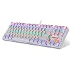 Redragon K552 Mechanical Gaming Keyboard RGB LED Rainbow Backlit Wired Keyboard with Red Switches for Windows Gaming PC…