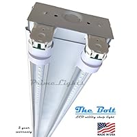 4 Foot 5720 Lumens 44 Watt LED Shoplight Room Work Garage Light Fixture New by PrimeLights