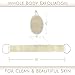 BERGMAN KELLY Exfoliating Sisal Back Scrubber and Pad (4 Pack) - Stronger Than Loofah