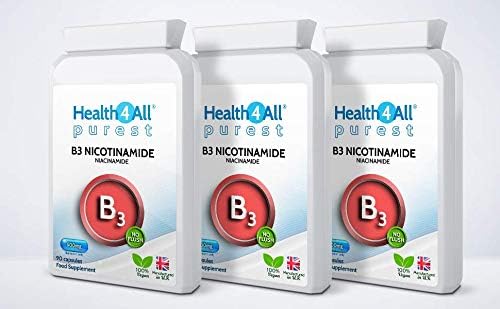 Health4All Vitamin B3 Niacin as Nicotinamide (Niacinamide) 500mg 90 Capsules, Purest, No Additives, Vegan - Image 5
