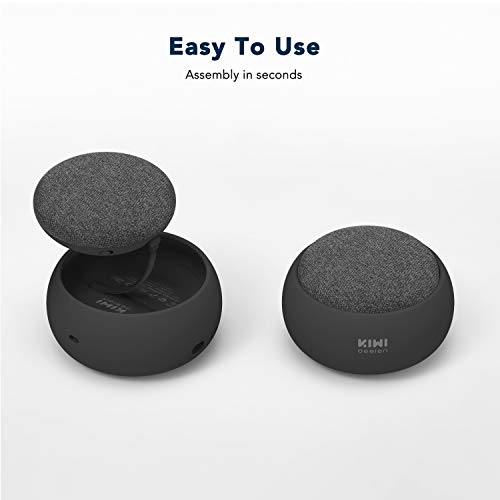 Rechargeable Battery Base for Home Mini by Google, KIWI design 7800mAh Portable Power Charger Protective Holder Accessories with Strong Strap for Home Mini by Google (Dark Gray) - Thumbnail 7