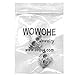 WOWOHE Nipple Piercings for Women Nipple Rings 3D Skull Nipple Jewelry Stainless Steel Sold As a Pair (Silver)
