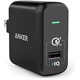 Quick Charge 3.0, Anker 18W USB Wall Charger (Quick Charge 2.0 Compatible) PowerPort+ 1 for Galaxy S7/S6/Edge/Plus, Note 4/5, LG G4, HTC One A9/M9, Nexus 6, iPhone, iPad and More