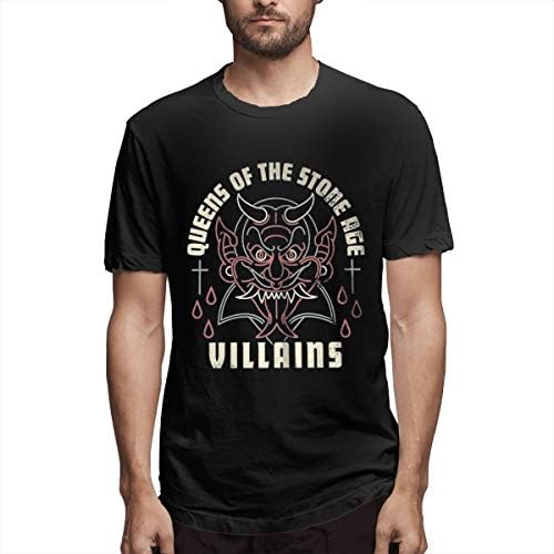 HEJON Queens of The Stone Age - Villains Men's Short Sleeve T-Shirt Black