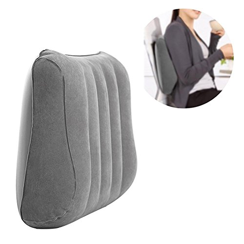 Lumbar Support Cushion, Portable Inflatable Lumbar Pillow, Inflating Travel Camping Air Pillows