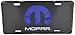 Genuine Mopar A66702842N Black License Plate with 'Mopar' Logo