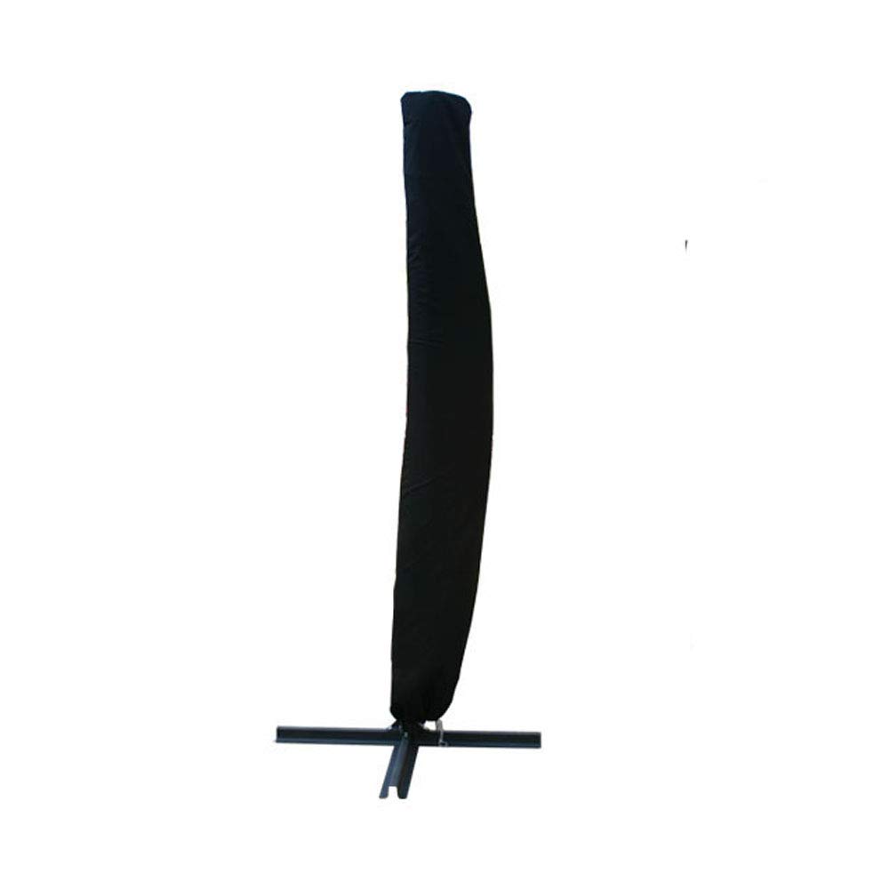 Green Bay Banana Cantilever Parasol Cover Umbrella Portable Rain Dust Protective Canopy Storage Bag 2.1m for 3m Banana Parasol - Black