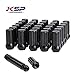 KSP 14mmx1.5 Lug Nuts,7 Spline with 1 Key Black Closed Ended Conical Seat 60 Degree Wheel Tuner Lug Nuts fit More 6&8 Lugs Pickup Trucks,32 PCS