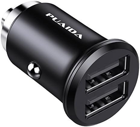 Car Charger Adapter, PUAIDA 24W/4.8A Dual USB Ports Car Charger with Quick Charge 3.0 for iPhone X / 8 / 7 / 6s/ Plus, Galaxy S8 / 7 / S6 Edge, HTC, Nexus, Pixel, iPad Pro Portable and More