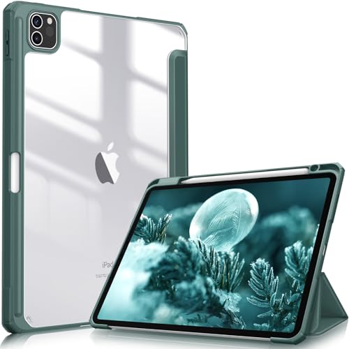 FINTIE Hybrid Case for iPad Pro 11 Inch (2022-2018), Midnight Green