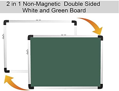 RangTeq Non-magnetic Double Sided Whiteboard and Greenboard (1.5 x 2 ft)
