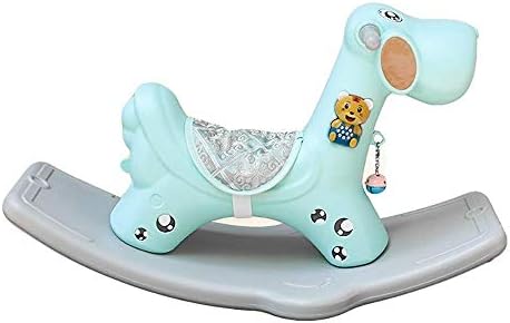 Yyqtyeyy Baby Rocking Horse,Toddler/Child Ride Toy for Outdoor Indoor,Kid Ride On Toy for 1-5 Year Old, Infant (Boy Girl) Animal Rocker, Nursery Child Birthday Gift (Color : Sky Blue)