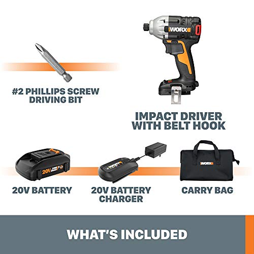 Worx WX261L 20V Power Share Brushless Impact Driver Pricepulse