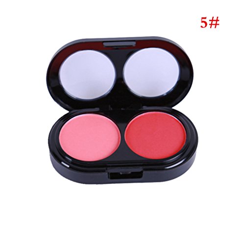 Tmalltide 2 Color Makeup Light Blush Palette with Brushï¼Œ0.21 Ounce (5#)