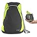 Lewis N. Clark Women's Packable Daypack, Hiking Camping Backpack, Ditty Bag, Charcoal/Neon Lemon, One Size